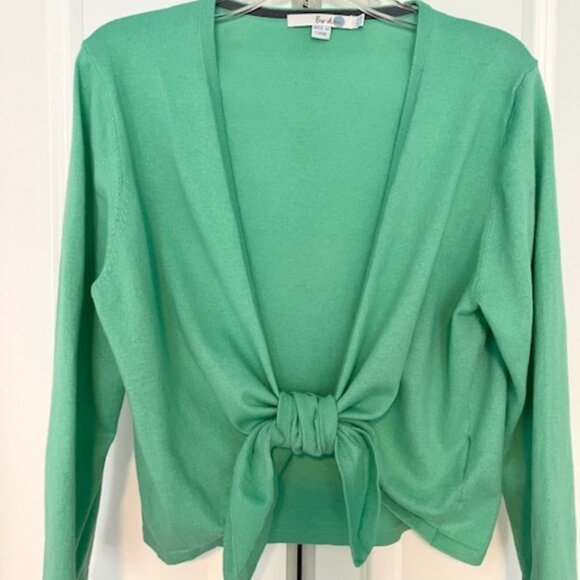 Boden SALE-  soft green tiecrop sweater - goes with everything - Picture 1 of 4